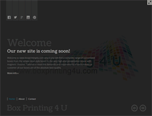 Tablet Screenshot of boxprinting4u.com